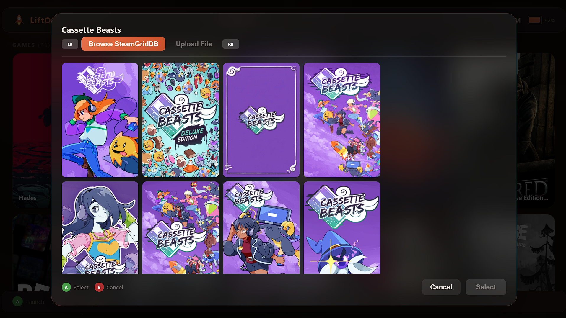 Cover art browser